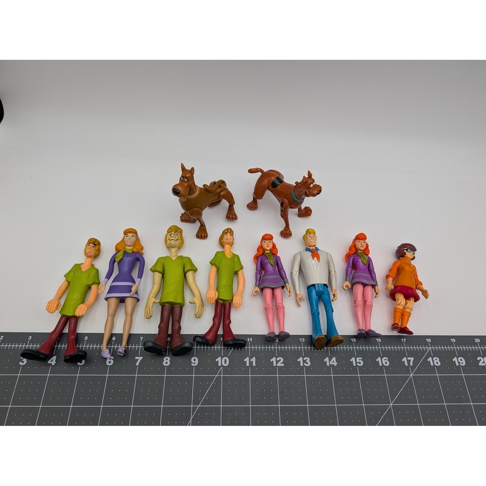 Scooby Doo Shaggy Daphne Bendable Figure Equity Marketing Lot Burger King